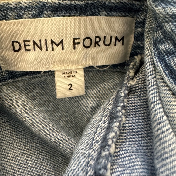 Aritzia Denim Forum denim wrap dress size 2 NWT - Picture 6 of 8